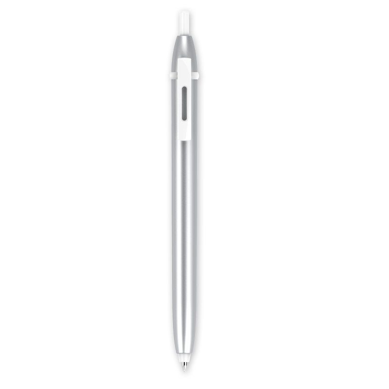Custom Silver Bar Colorful Clip Ballpoint Pens