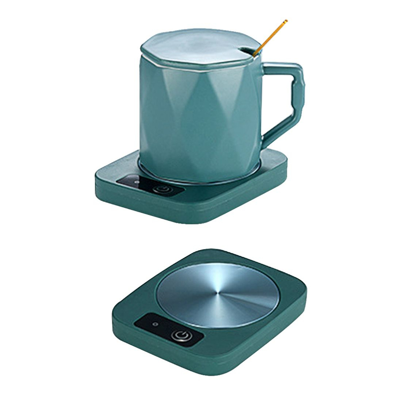 Custom Smart Cup 55 Degree Thermostat Metal Warm Coasters - 5" x 4" x 0.8"