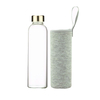 Custom Glass Water Bottles with Carrying Pouch - 18 oz