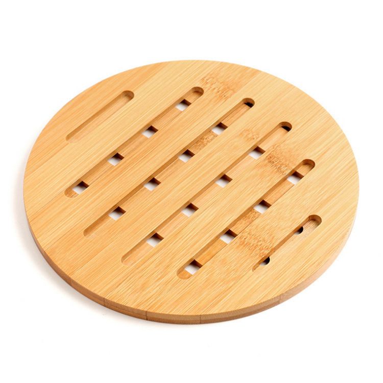 Custom Circle Bamboo Hot Pot Holder Pads