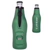 Full Color Custom Zipper Neoprene Bottle Sleeve Cooler w/ Bottle Opener