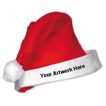 Custom Logo Imprinted Santa Hats
