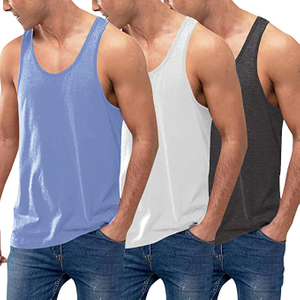 Men's Tank Tops Cotton Performance Sleeveless Casual Classic T Shirts