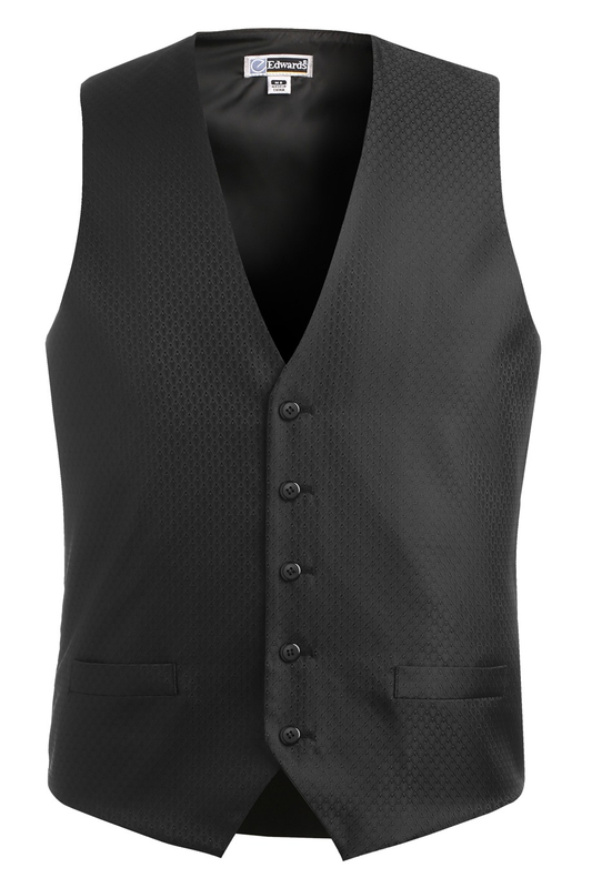 Diamond Brocade Work Vest for Men