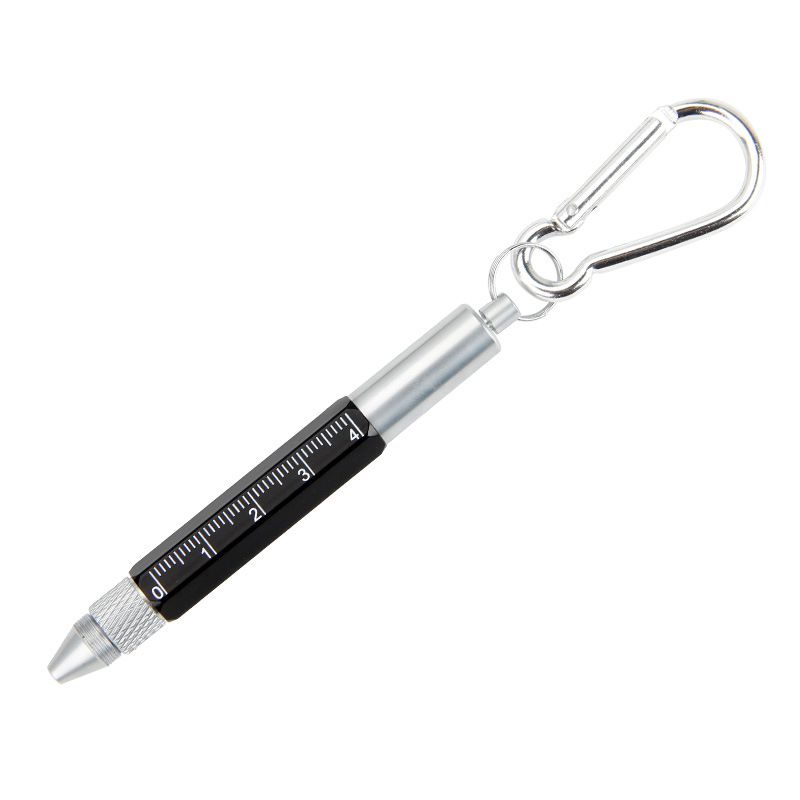 6 in 1 Multi-function Custom Stylus Ballpoint Pen w/ Carabiner