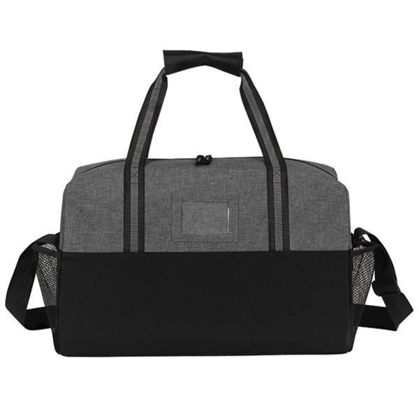 Classic Heathered Polyester Weekend Duffel, 18"