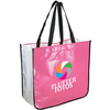 Recycled Laminated Non-Woven Custom Tote Bag 16.25"w x 14.5"h x 6.75"d