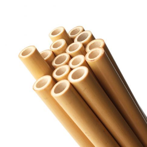 Custom Reusable 6-Piece Bamboo Straw Kit