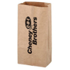Custom Natural Kraft Grocery Custom Bags - 5"W x 9.5"H x 3"D