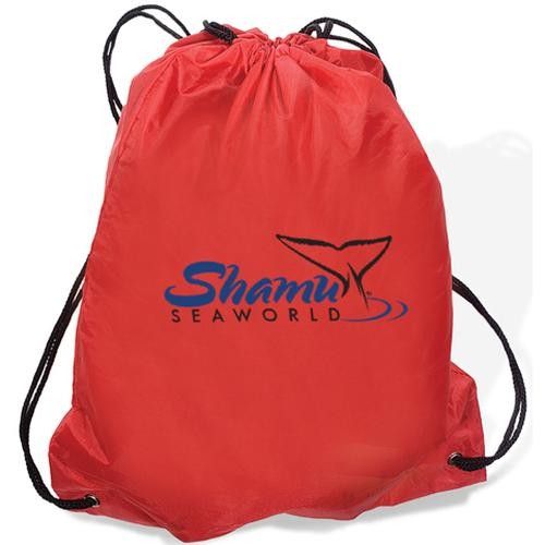 Custom Promotional Sports Drawstring Backpack - 14.5"w x 17.5"h