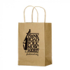 Custom 5 x 8 Twisted Paper Handle Shopping Bag - Natural