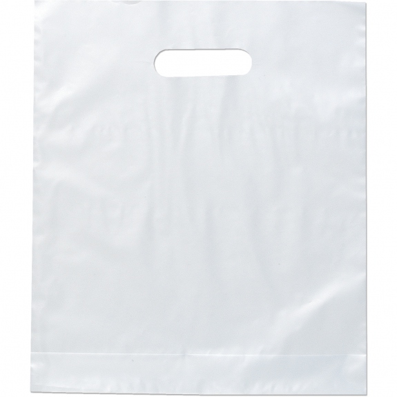 Frosted Printed Die Cut Handle Bag - 15"w x 18"h x 4"d
