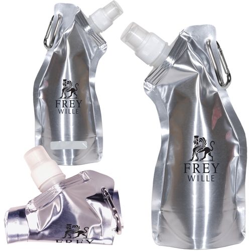 Curvy Collapsible Promotional Water Bottle - 13.5 oz