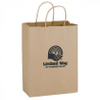 Promo 10 x 13 Twisted Paper Handle Shopping Bag - Natural