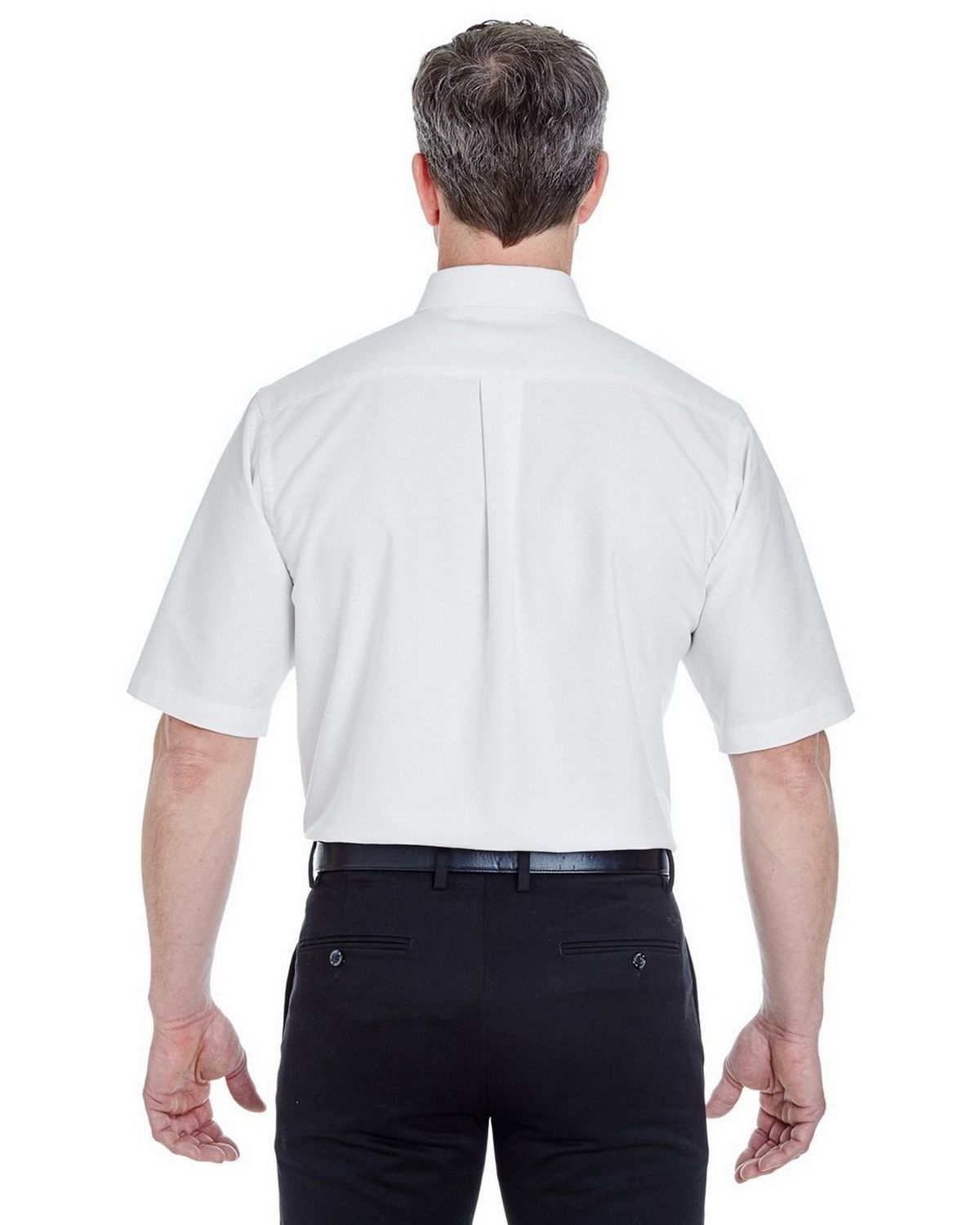 Logo Embroidered Short-Sleeve Oxford Dress Shirt - For Men
