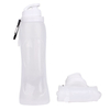 Custom Soft Silicone Folding Water Bottle - 17 oz