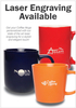 16 oz. Vibrant Color Glossy Ceramic Mugs