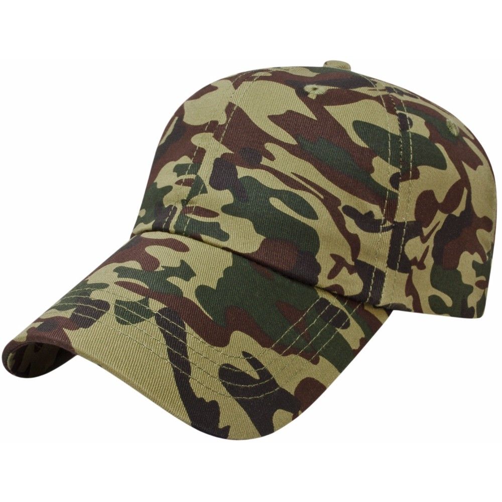 Unstructured Classic Camouflage Custom Caps
