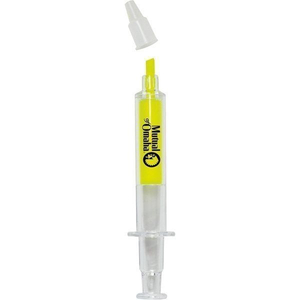 Hypodermic Syringe Shape Promotional Highlighter