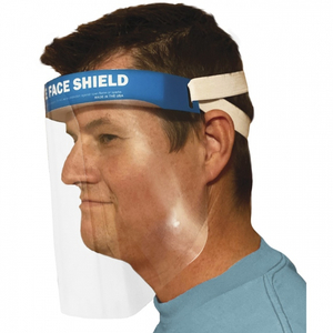 Plastic Face Shield w/ Dual Elastic Bands - Blank