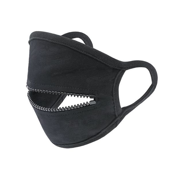 Full Color Custom 2-Ply Breathable Zipper Cloth Face Mask