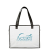 Custom Laminated Non-Woven Zippered Tote - 16"w x 12"h x 7"d