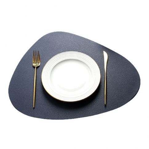 Custom Reusable Heat Resistant Round Leather Place Mat