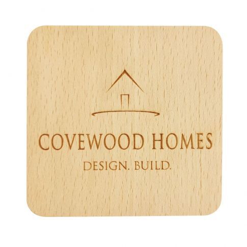 Wood Square Custom Imprinted Coaster