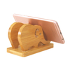 Custom Bamboo Elephant Desktop Cell Phone Stand