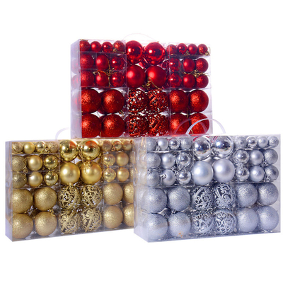 Christmas Tree Ornaments with 3-6cm Plastic Baubles/Ball