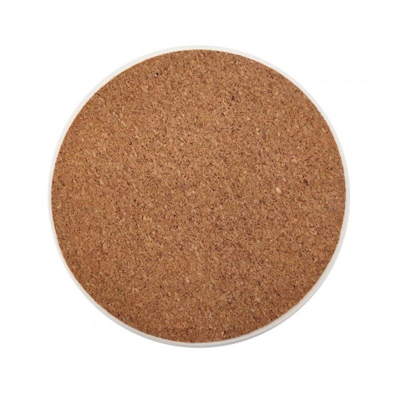 Full Color Custom Absorbent Stone Coasters - Round