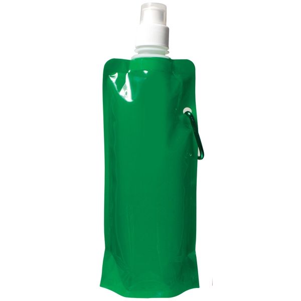 Translucent Curvy Collapsible Promotional Water Bottle - 13.5 oz.