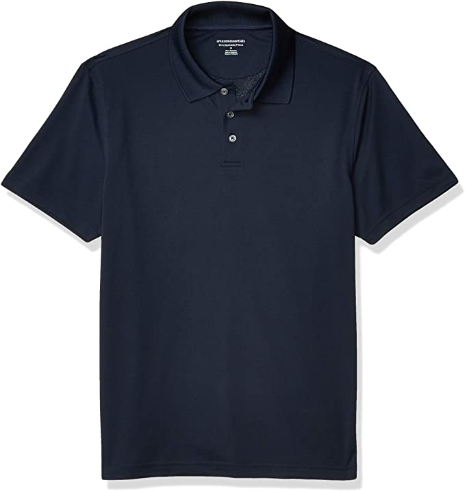 Men's Slim-fit Quick-Dry Stripe Golf Polo Shirt