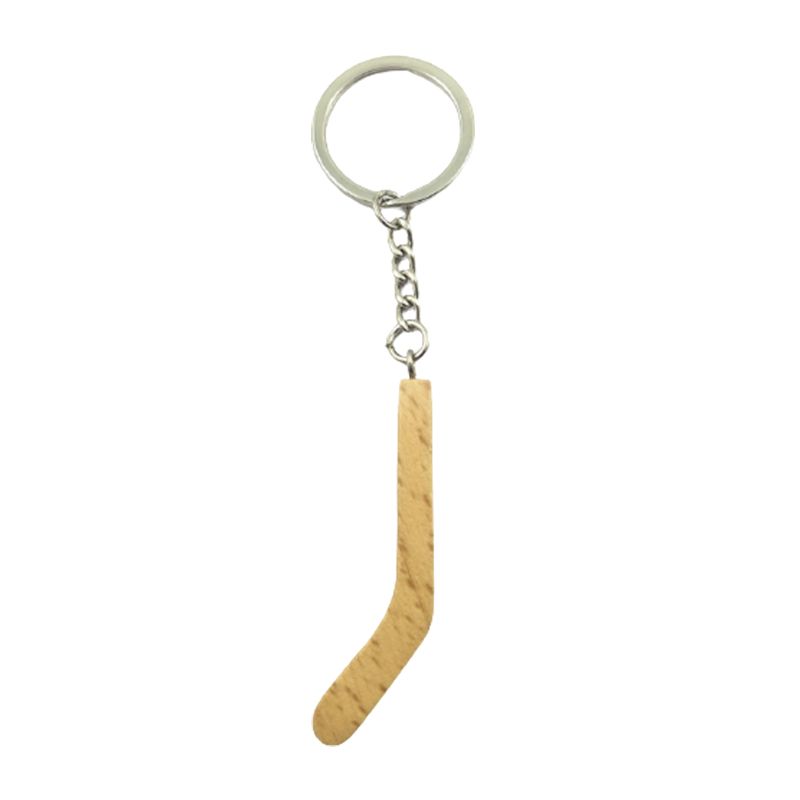 Custom Wood Hockey Stick Key Chain