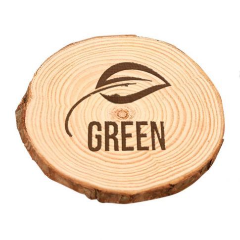 Custom Natural Wood Slice Custom Natural Wood Slice Coaster
