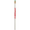 Custom Recycled Newspaper Promotional Pencil - White