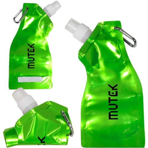 Curvy Collapsible Promotional Water Bottle - 13.5 oz