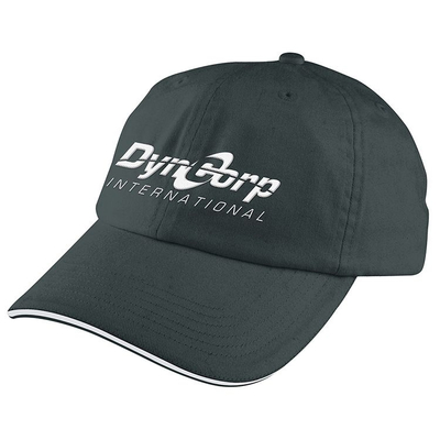 Embroidered Unstructured Promotional Sport Cap w/ Sandwich Visor