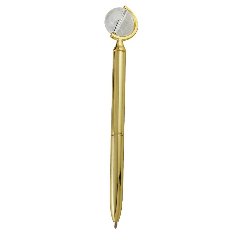 Custom Rotatable Crystal Globe Ballpoint Pen