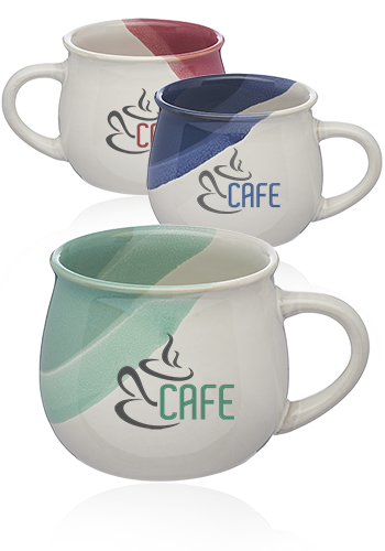 12 oz. Nova Drip Glazed Ceramic Mugs