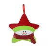 Snowman Star Plush Holiday Ornament