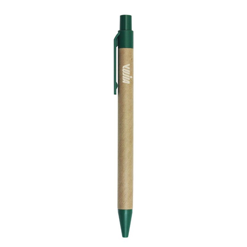Eco-Green Recycled Paper Barrel Promotional Pen