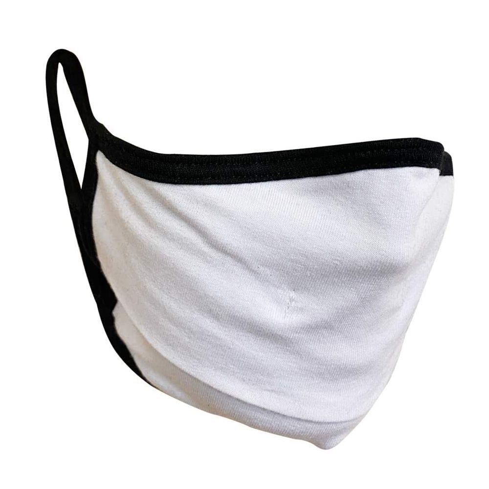 Full Color Custom 2-Ply Breathable Cloth Face Mask w/ Slit for Drinking
