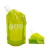 Translucent Foldable Promotional Water Bottle - 12 oz