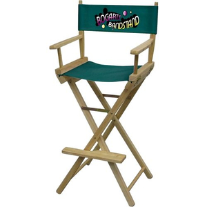 Full Color Bar Height Director's Logo Chair